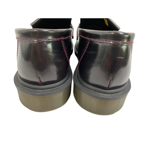 Dr. Martens Adrian Tassel Loafers Size 7 M US 8 L US Burgundy Y10666 Unisex - Picture 9 of 12